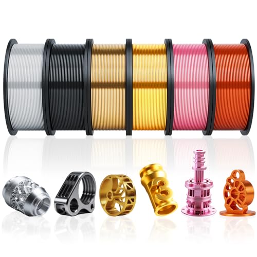 Pangda 3D Printer Filament Pla Bundle 1.75mm Multicolor, ±0.02mm Dimensional Accuracy, 3D Printing Filament for DIY Projects, Holiday Crafts(1.5 kg,Metallic Color) - color: Metallic Color, size: 1.5 kg