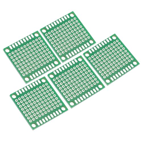 PATIKIL 1.2" x 1.2" PCB Board Circuit, 5 Pcs Single Sided Prototype Solder Boards for DIY Soldering and Electronic Project Circuit Boards Solderable Breadboard, Green - size: 1.2" x 1.2"