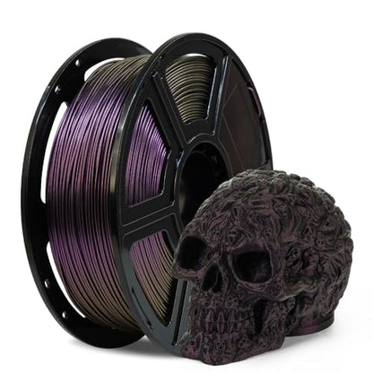FLASHFORGE Chameleon Rapid PLA Filament 1.75mm Abyssal Purple, PLA Color Shift High Speed 3D Printer Filament, Max 500mm/s Fast Printing, Display Shimmering Effects from Various Angles and Light - color: Abyssal Purple