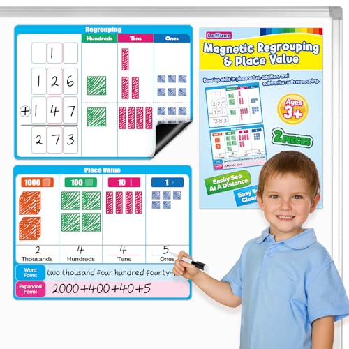 Giant Magnetic Place Value Chart Base Ten Blocks Math Manipulatives