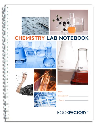 BookFactory Chemistry Lab Notebook, Scientific Grid, Wire-O, 100 Pages - size: Standard 100 pg