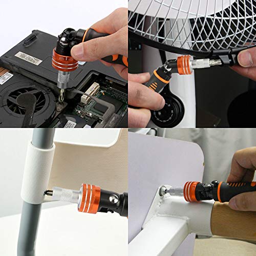Precision Ratchet Screwdriver Set, JAKEMY 69 in 1 Household Screwdriver Home Repair Tool Kit, Disassemble Magnetic Rotating Ratchet Screwdriver Kit for Furniture/Car/Computer/Electronics Maintenance - color: Jm6111 - 69 in 1 Household