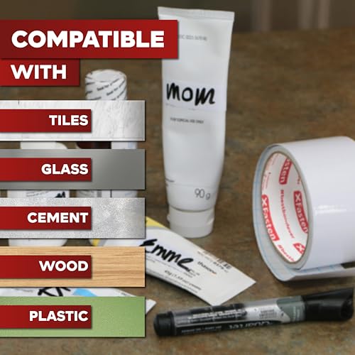 XFasten Dry Erase Tape White 2-Inch x 30-Feet Zero Smudging Ghosting-Free Whiteboard Tape, Reusable Dry Erase Labels for Storage Bins, Sentence Strips for Teachers - size: 2-Inch x 30-Feet