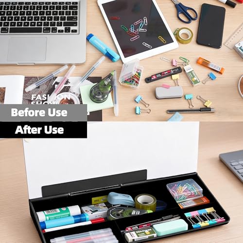 Glass Desktop Whiteboard,Dry Erase Board Buddy Keyboard Stand - color: Black
