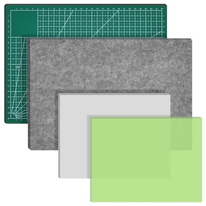 4 Pcs Leather Craft Pad Set, Cutting Mat & Sound Absorbing Pad