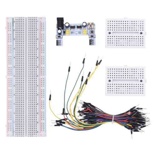 MECCANIXITY Breadboard Kit with Power Supply Module 830/170 Tie-Points
