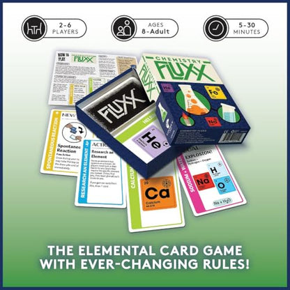 Looney Labs Chemistry Fluxx Card Game - Explore the World of Elements