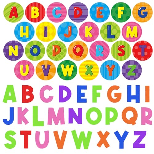 Cinrobiye 24 Pcs Alphabet Stampers Party Favor Set, Cute ABC Letter Stamps for Kids Early Learning, Classroom Rewards, Educational Phonics Toys, Goody Bag Fillers, Preschool Learning Supplies - color: Alphabet2