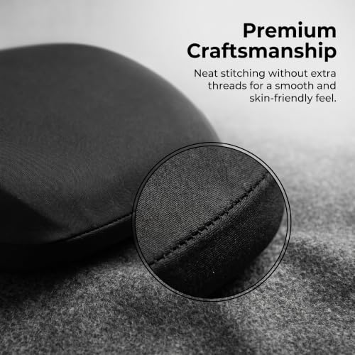 2 PCS Car Seat Headrest Covers, 9" x 10.6" Highly Elastic Knitted Car Headrest Protector, Breathable Dustproof Washable Auto Head Rest Sleeve, Universal for Vehicles SUV Truck (Black) - color: Black