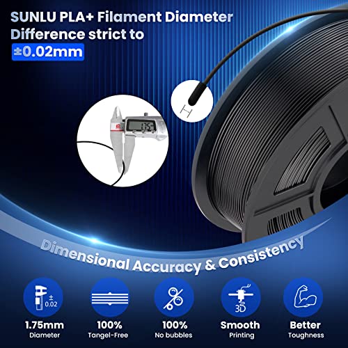 SUNLU PLA Plus Filament 1.75mm Transparent 1KG - color: 1000g-pla Plus Transparent, size: 1 kg