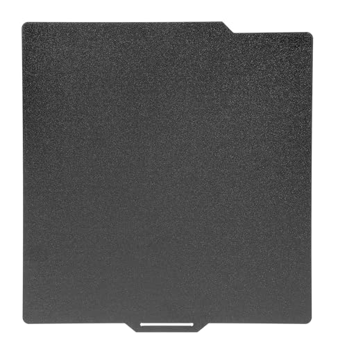 MECCANIXITY PEI Build Plate 257x257mm, Double Side Black Textured PEI Sheet Spring Steel Build Plate for Bambu Lab P1P/P1S /X1/X1C/A1 3D Printer - size: 257x257mm, style: Double Side Black PEI