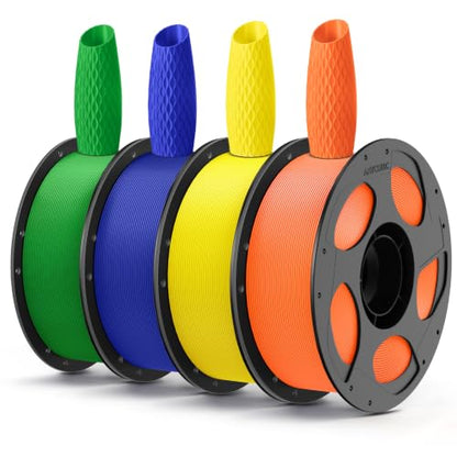 ANYCUBIC 3D Printer Filament Multicolor PLA Bundle 4KG - color: 4*1kg Pla (Blue & Green & Orange & Yellow)