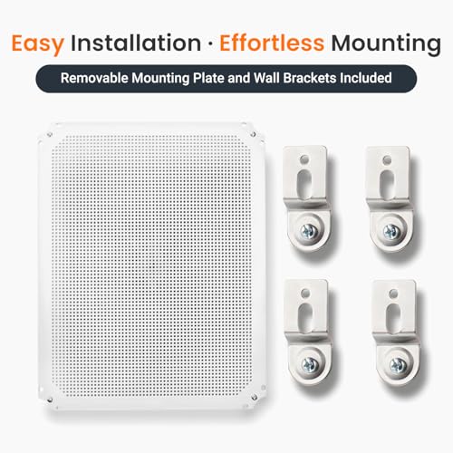 QILIPSU Waterproof Junction Box IP67 Outdoor Plastic Electrical Project Enclosure Weatherproof with Mounting Plate, Wall Brackets, Hinged Grey Cover 20"x16.1"x7.9" - color: Grey Cover, size: 20"x16.1"x7.9"