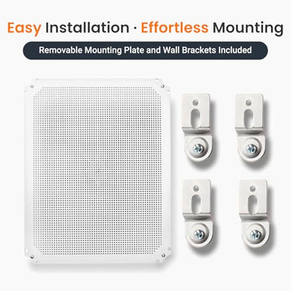 QILIPSU Waterproof Junction Box IP67 Outdoor Plastic Electrical Project Enclosure Weatherproof with Mounting Plate, Wall Brackets, Hinged Grey Cover 20"x16.1"x7.9" - color: Grey Cover, size: 20"x16.1"x7.9"