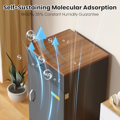 3D Printer Stand with Dehumidifier, Stores Up to 40 Filament Rolls - color: Black