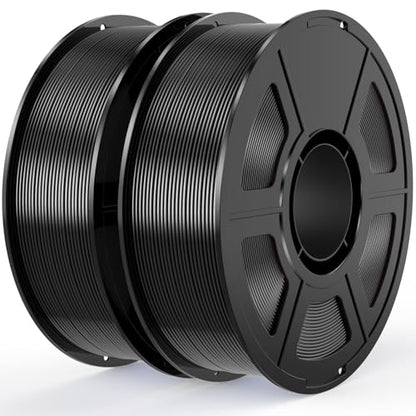 Black Silk PLA Filament Bundle 1.75mm 3D Printer Filament 2kg - color: 2*1kg Black