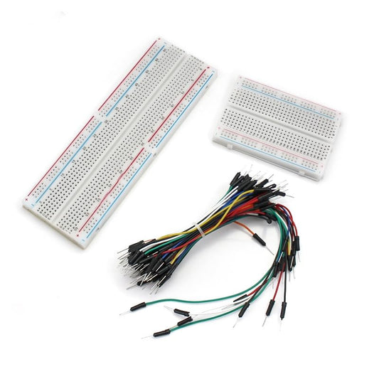 Solderless Breadboard 1Pcs 830 Tie Points - 400 Tie Point - 65 Pcs Flexible Breadboard Jumper Wires - color: 1Pcs-830-400TieBreadboard-JumperWire65pcs