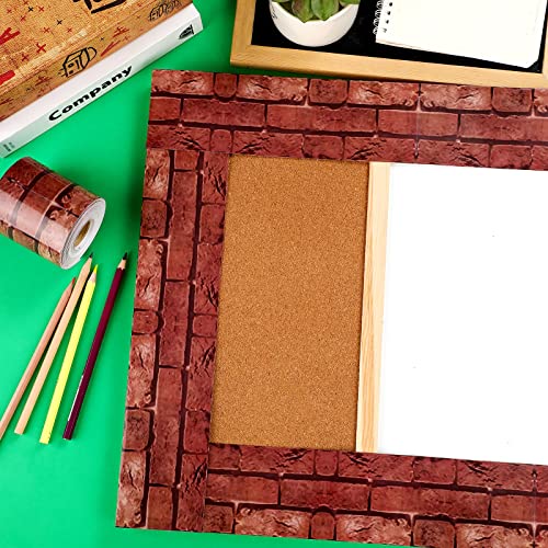 Outus 68 ft Red Brick Bulletin Board Border, 2.99 Inches - size: 2.99 Inches, style: Red Brick