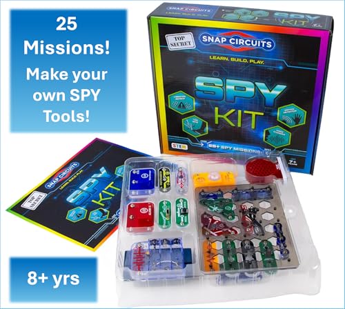 SNAP CIRCUITS Spy Kit STEM Toy, 25+ Activities for Kids Ages 7+