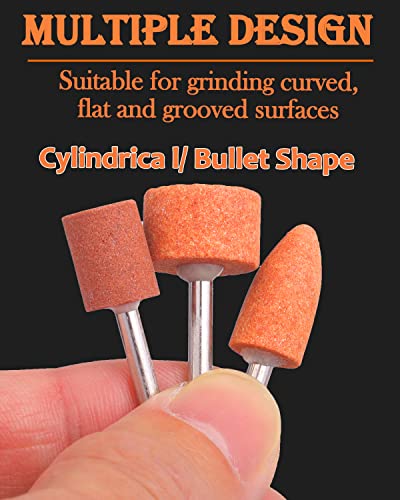 Grinding Stone Set, 60 Pack 1/8 Inch Shank Rotary Tool Bits
