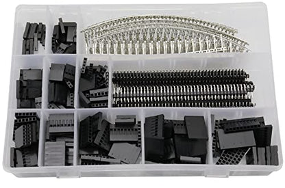 710Pcs 2.54mm Jumper Wire Cable Female Connector with 40 Pin Pitch Single Row Pin Headers,Male/Female Pin Connector Kit