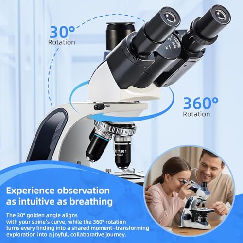 SWIFT SW380T Trinocular Compound Microscope with 5MP Camera - color: SW380T w/ 5.1 MP Camera