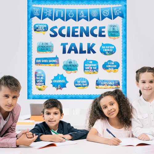 Ocean Science Bulletin Board Set Sea Classroom Decorations Science Talk Bulletin Board Decorations Educational Paper Cutouts for Elementary Middle School Wall Decor Back to School Teacher Supplies - style: Ocean