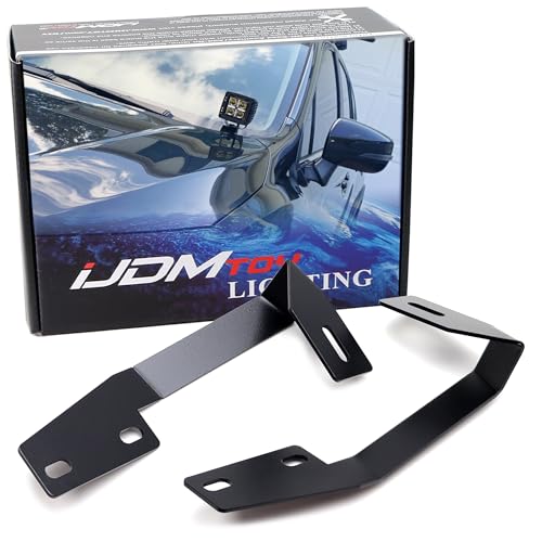 iJDMTOY A-Pillar Ditch Light Brackets for Subaru 2018-2023 XV Crosstrek