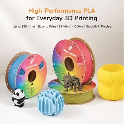 Polymaker Panchroma PLA Filament 1.75mm, 1kg, Black - color: Basic Pla - 1.75mm Black (Hex Code: #080a0d), size: 1kg