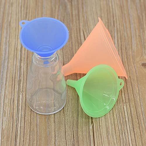 Plastic Funnel Set of 5, All Purpose Cooking Funnels Small to Large Funnel for Kitchen Use, Food Funnels for Filling Bottles, Canning and Water Liquid Oil or Powder Transfer