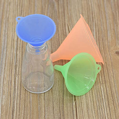 Plastic Funnel Set of 5, All Purpose Cooking Funnels Small to Large Funnel for Kitchen Use, Food Funnels for Filling Bottles, Canning and Water Liquid Oil or Powder Transfer