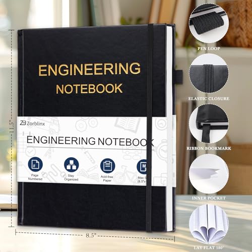 Engineering Notebook, Professional Engineering Paper Notebooks for Work