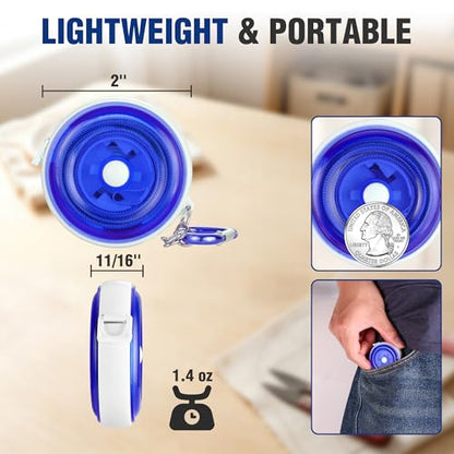 WORKPRO Soft Tape Measure, 60" Retractable Body Measuring Tape, Blue 2-Pack - color: Blue