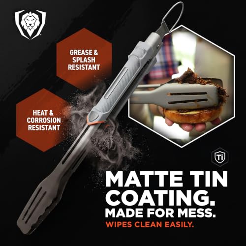 Dalstrong 16" Locking BBQ Tongs - Titanium Nitride Stainless Steel - size: Tongs