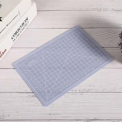A5 Translucent Cutting Board – Self-Healing Craft Mat for Quilting, Rubber Stamp & Model Making, Non-Slip Non-Reflective Surface(S) - size: 8.7"L x 5.9"W