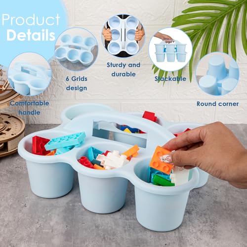 4 pack Classroom Caddy for School,Cup Caddy For Drink - color: Blue-4pack