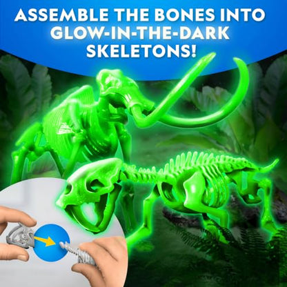 National Geographic Slime Kit for Kids Ages 6-12, Glow in the Dark Dig Kit