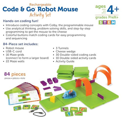 Learning Resources Code & Go Robot Mouse Activity Set,