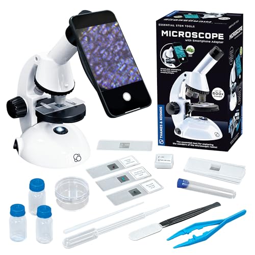 T&K Essential STEM Tools - Microscope w/Smartphone Adapter | Biology Set