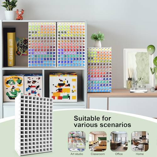 Marker Organizer, 135-Slot Marker Holder with Adjustable Dividers - size: 135 Holes