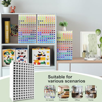Marker Organizer, 135-Slot Marker Holder with Adjustable Dividers - size: 135 Holes
