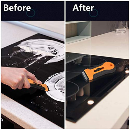 Razor Blade Scraper, 2 Pcs Plastic Retractable Razor Scraper - color: Retractable