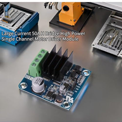 Large Current 50A H Bridge High Power Single Channel Motor Driver Module Working Voltage 5V to 15V