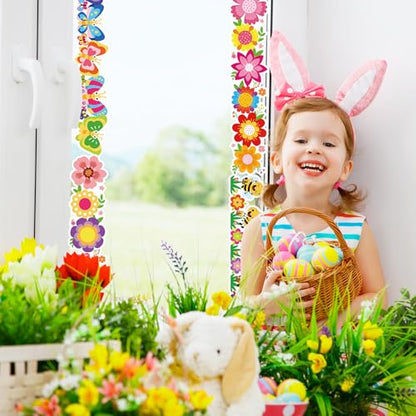 FYSUIMU 59.1 Ft Cartoon Flower Bulletin Board Borders Floral Bee Butterfly Trim Borders Springtime Classroom Scalloped Bulletin Board Decor for Back to School Spring Home Party Chalkboard Wall Decor - style: Cartoon Flower