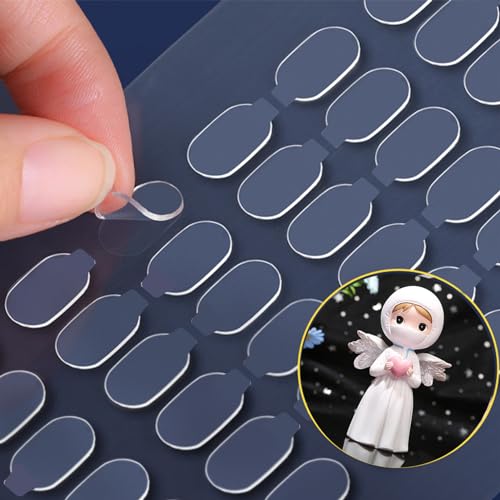 Adhesive Stick dots Two-Sided Sided Mounting Putty Stick Tack for Wall Hanging Crafts Balloons Festival Party Decorations,Clean Removable(0.31"*0.53"-100) - size: 0.31" X 0.53"