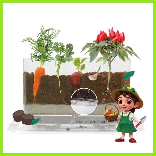 WKLOUYHE Root Viewer Kit for Kids – STEM Science Toy & Craft Growing Kits for Ages 6 7 8 9 10 Birthday Easter Gifts for Boys & Girls,Kids Gardening Set, DIY Toy