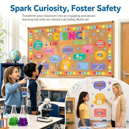 Fancy Land Science Bulletin Board Sets for Classroom Decorations 81Pcs
