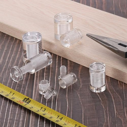 uxcell 4Pcs Sign Standoff Screws, 1/2" x 11/16" Acrylic Wall Standoff Mount Hardware Advertising Glass Standoff Nail Acrylic Nail for Hanging Acrylic Picture Frame Panel Sign - size: 1/2" x 11/16"