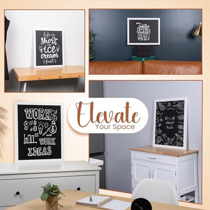 Loddie Doddie Framed Magnetic Chalk Board, Magnetic Board, White, 18" x 22" - color: White Frame, size: 18"W x 22"H