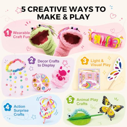Jar Melo Crafts for Kids Ages 4-8, 21-Project Arts and Crafts Kit